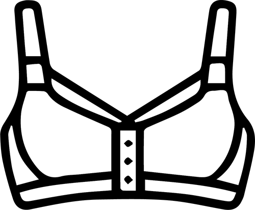 Icono de sujetador postoperatorio para las primeras fases tras una cirugía de mama